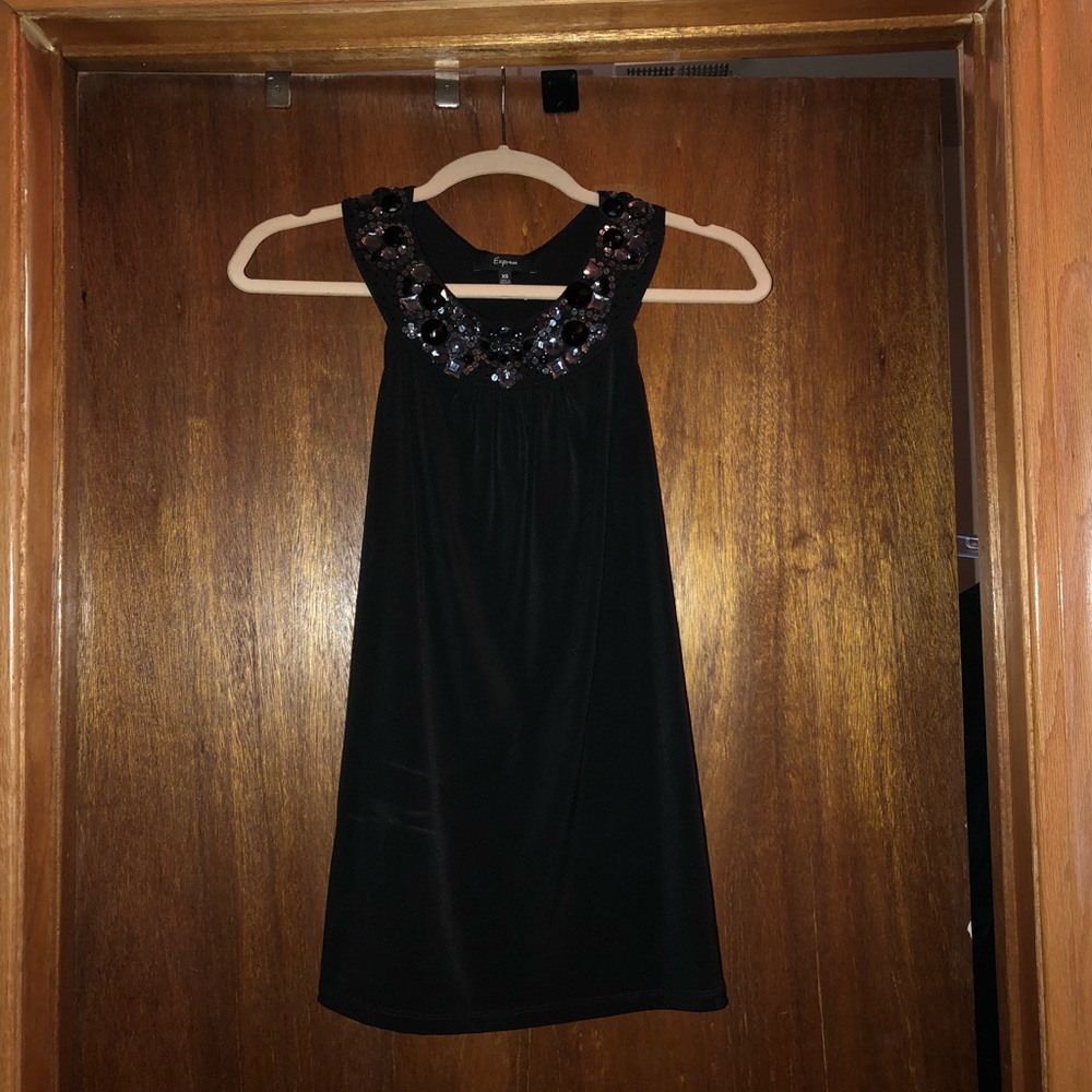 Express Embellished Racerback Tank